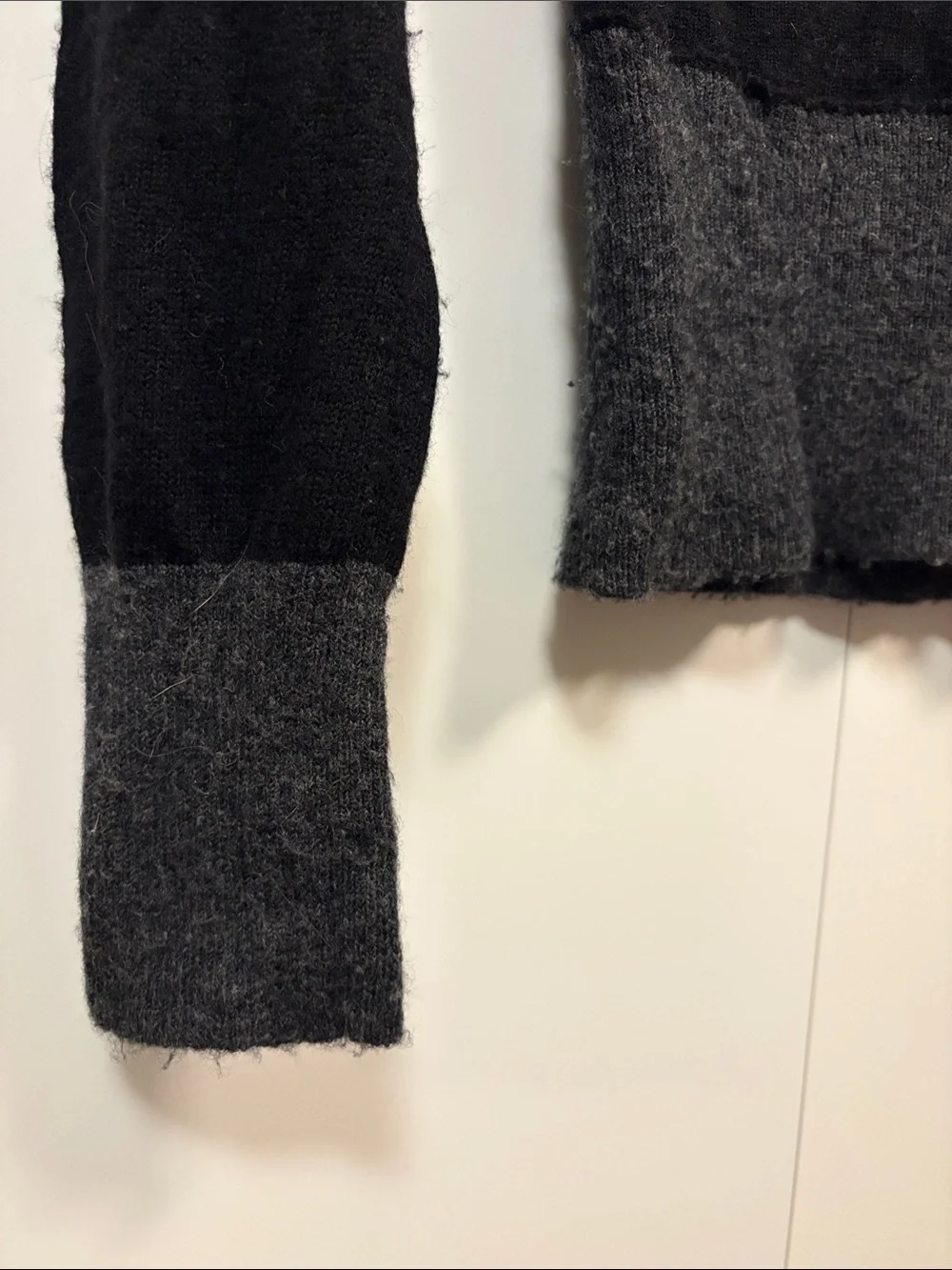 Free People Wool Black Sequin V-Neck Sweater featuring a deep V-neck S